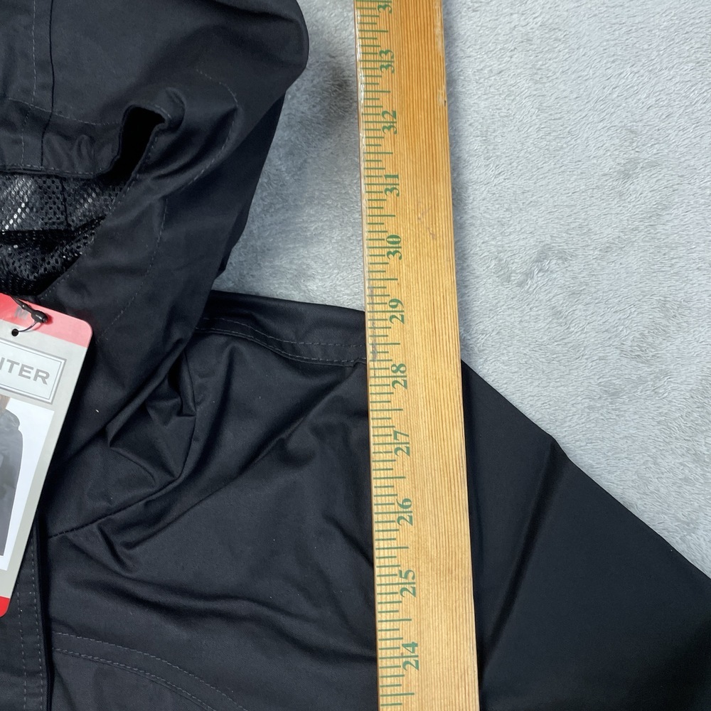 Hunter Women's M Raincoat Black Cotton H0441 - Picture 3 of 10